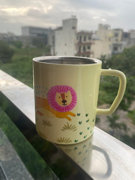 Leaping Lion Stainless Steel Mug for kids