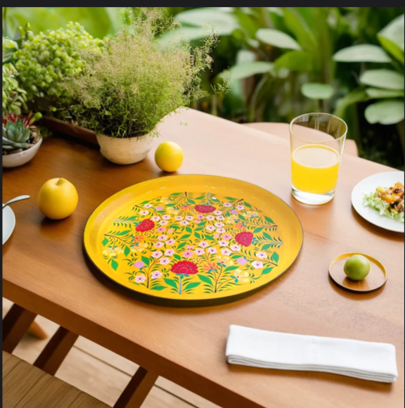 Yellow Serving tray