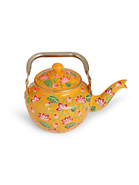 Lotus Pichwai Tea Pot