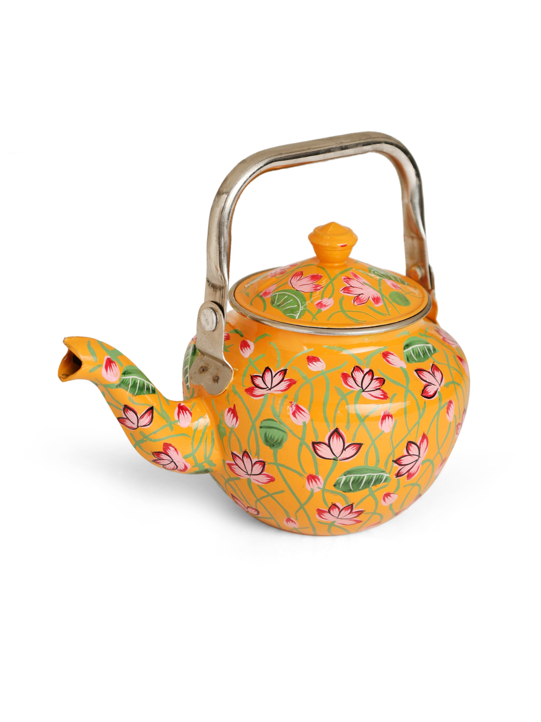 Lotus Pichwai Tea Pot