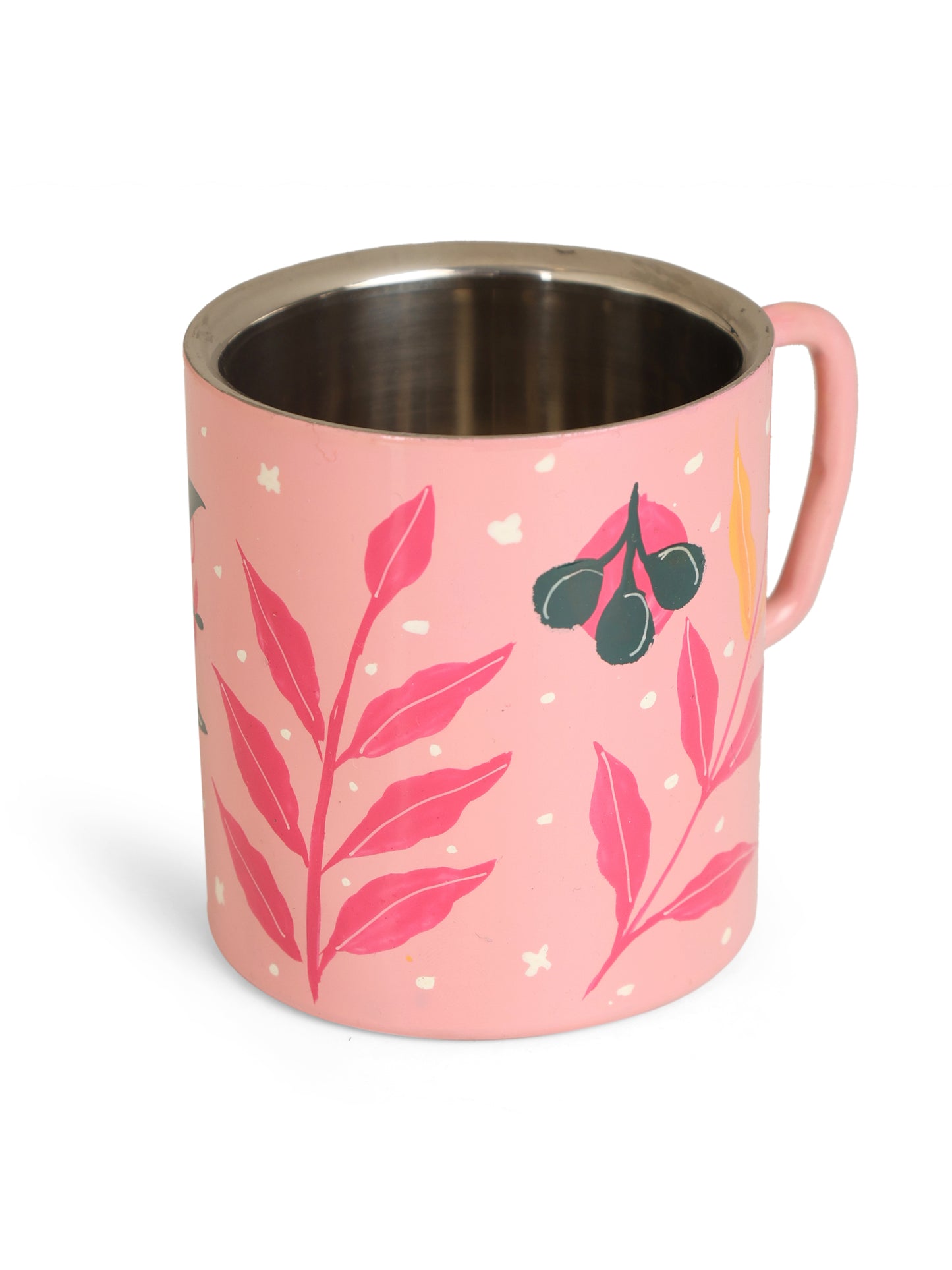 Blooming Pink double walled coffee mug