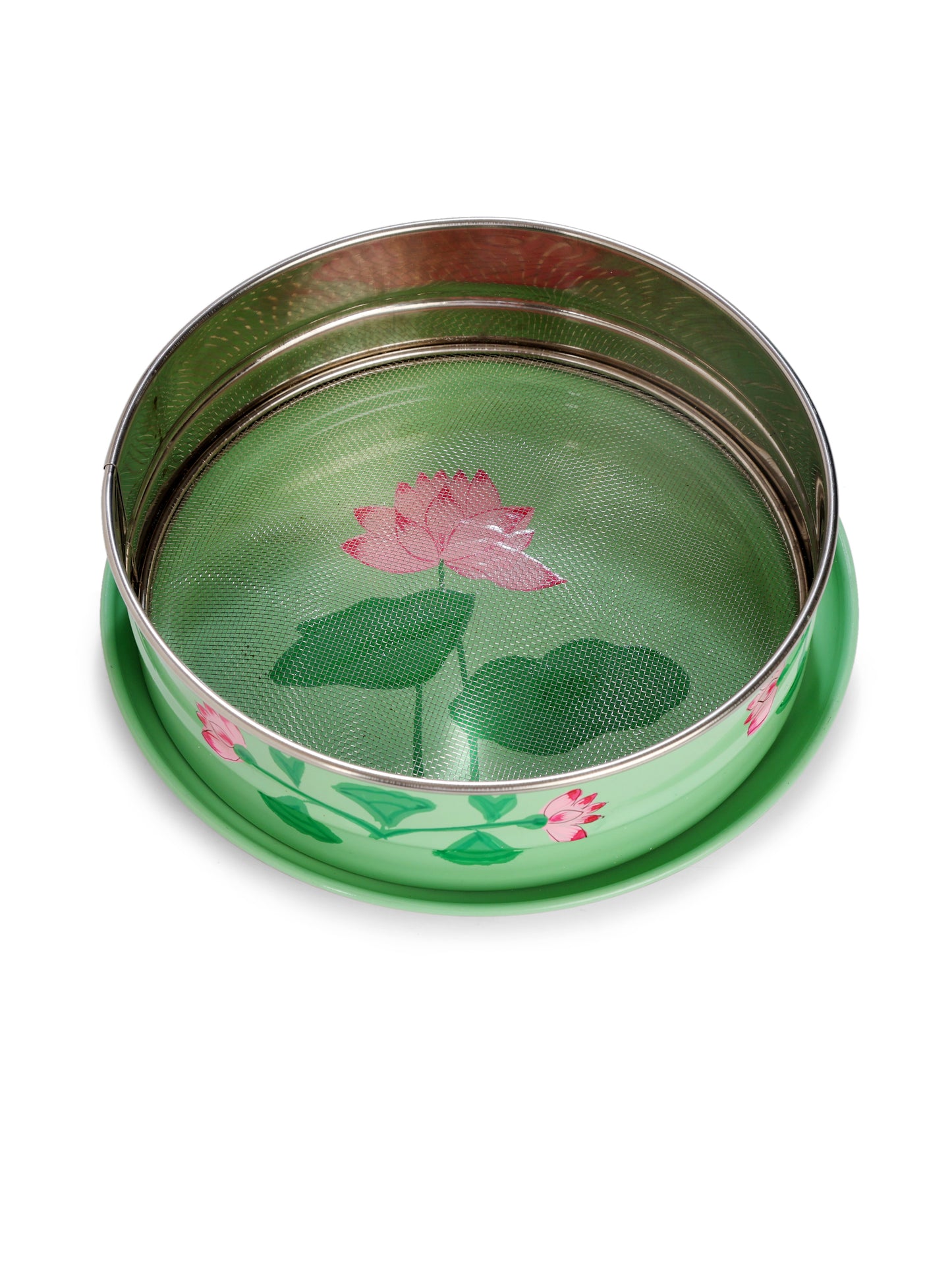 Padma Karwachauth Thali (Set of 2)- Green