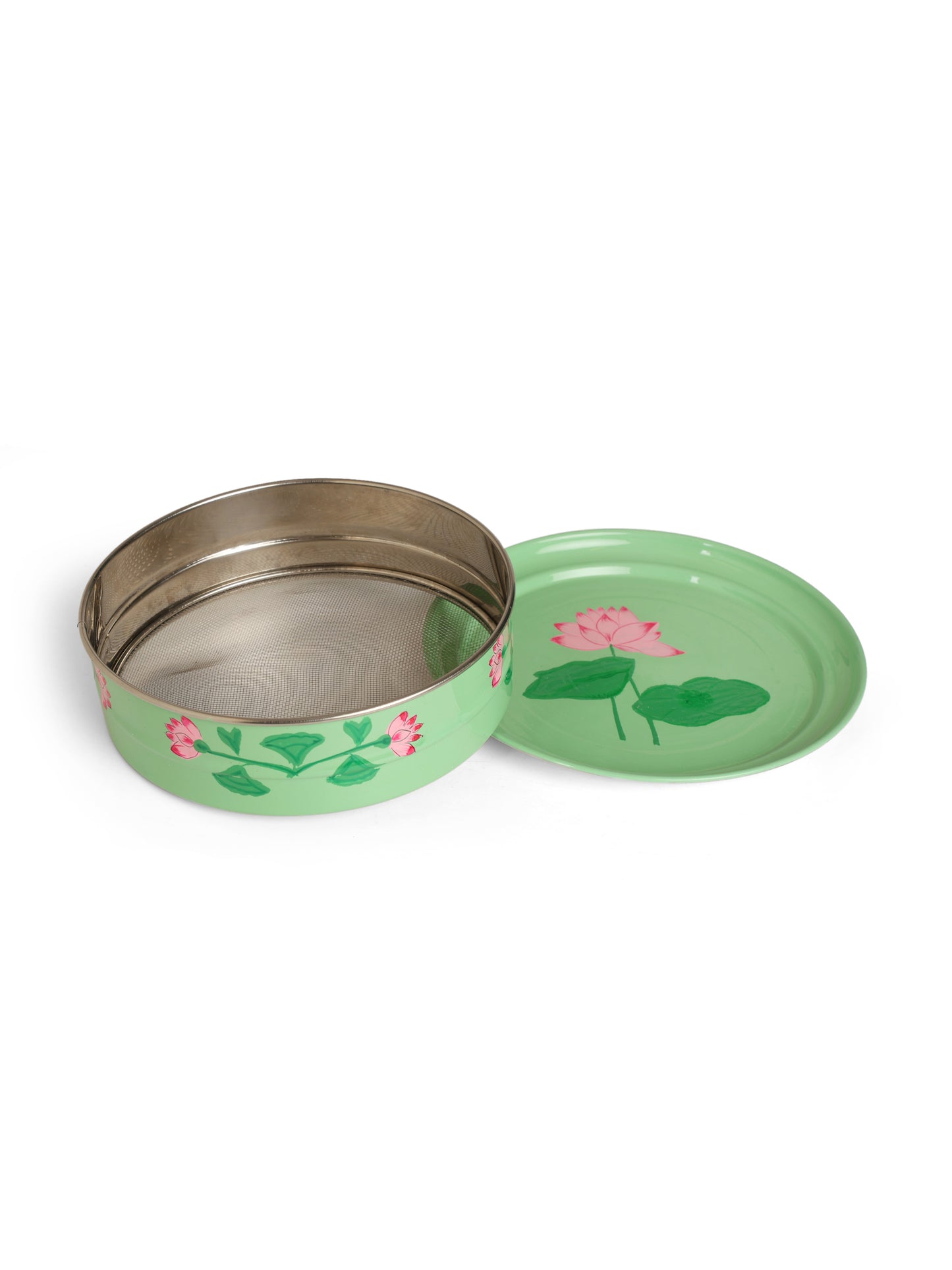 Padma Karwachauth Thali (Set of 2)- Green