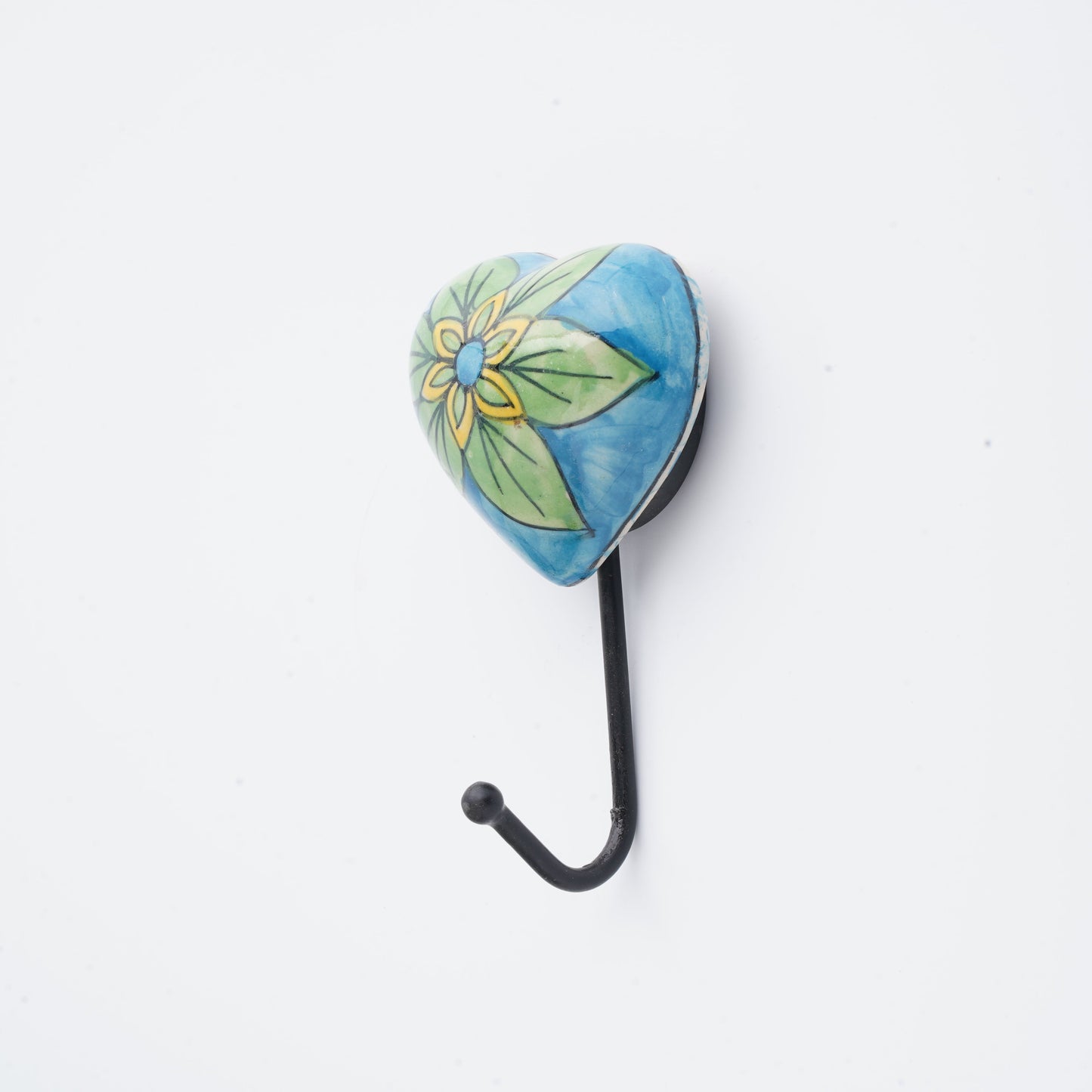 Bright bloom wall hook, Blue