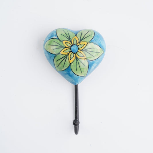 Bright bloom wall hook, Blue