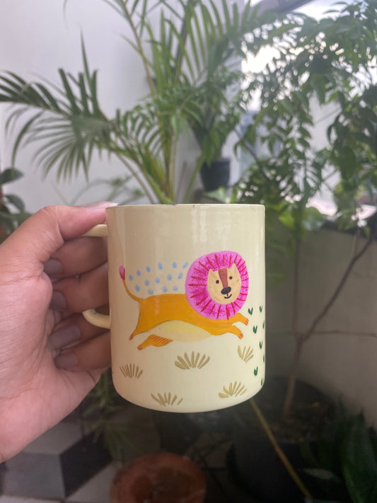 Leaping Lion Stainless Steel Mug for kids