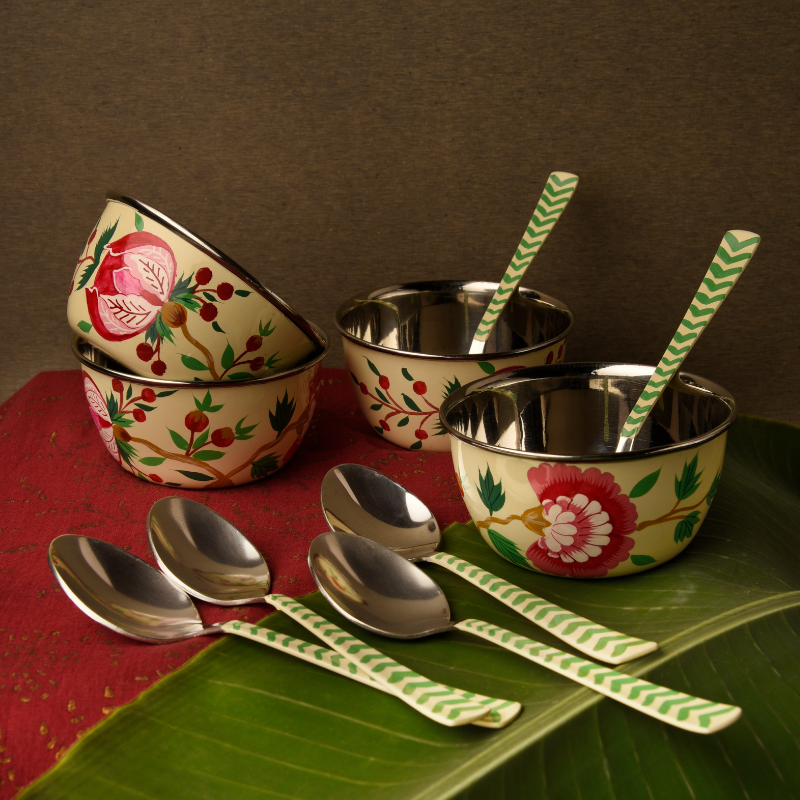 Upahaar Bowl with spoon- Set of 4
